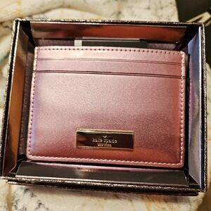 Kate Spade Kensie Pink Patent Card Holder + Box